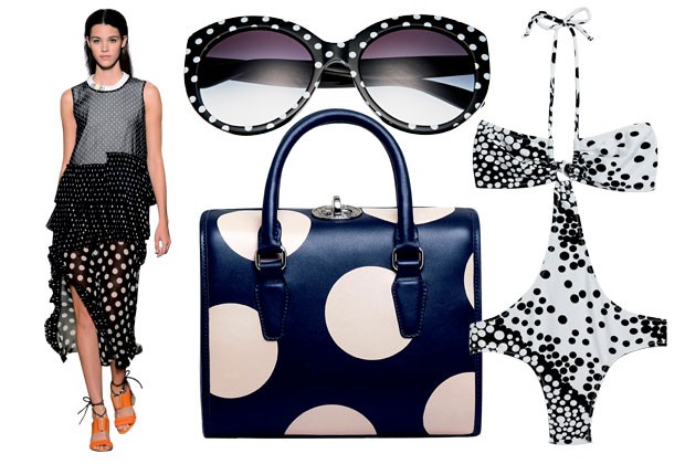 DESFILE THAKOON VERÃO 2015; ÓCULOS DE ACETATO DOLCE GABBANA PARA SUNGLASS HUT, R$ 550. BOLSA DE COURO CARMIN, R$ 811. MAIÔ DE ELASTANO JO DE MER, R$ 373 (FOTO: IMAXTREE/EDUARDO SVEZIA (STILL))